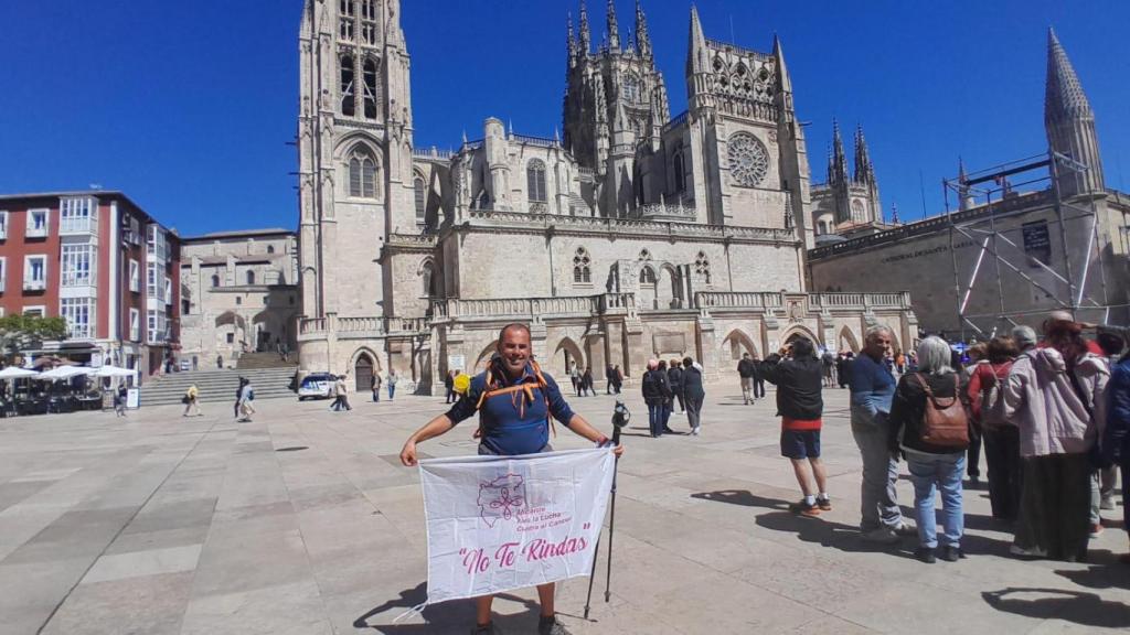 José Arreondo durante su travesía.