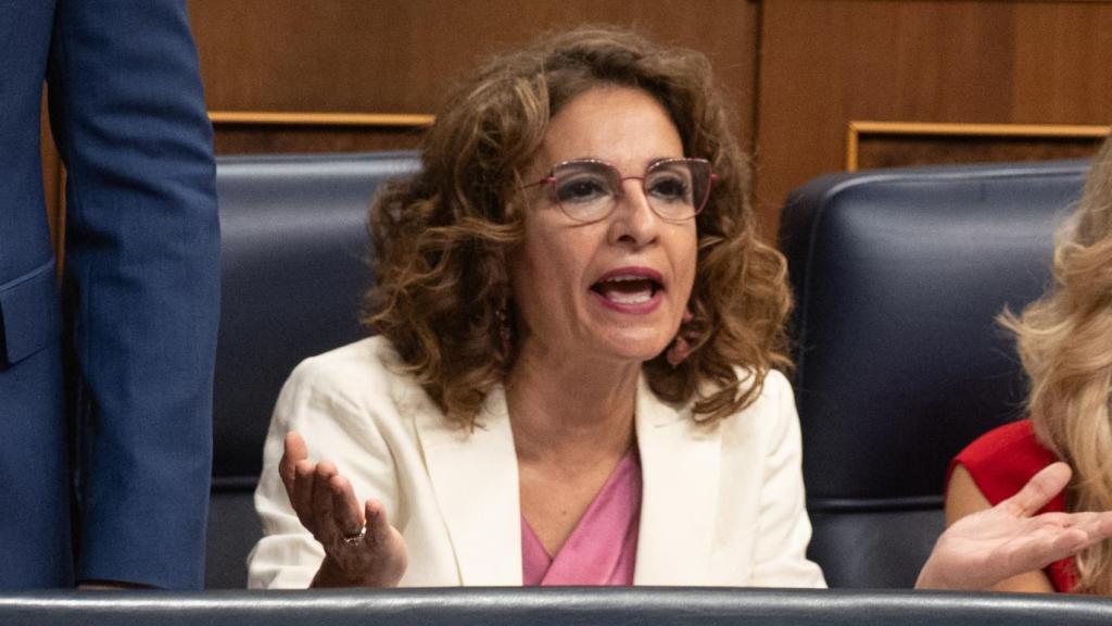 La vicepresidenta Montero, durante la última sesión de control al Gobierno en el Congreso, el pasado miércoles.