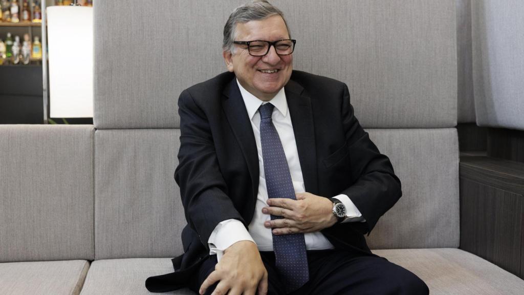 Durao Barroso ríe en un momento de su entrevista con EL ESPAÑOL.