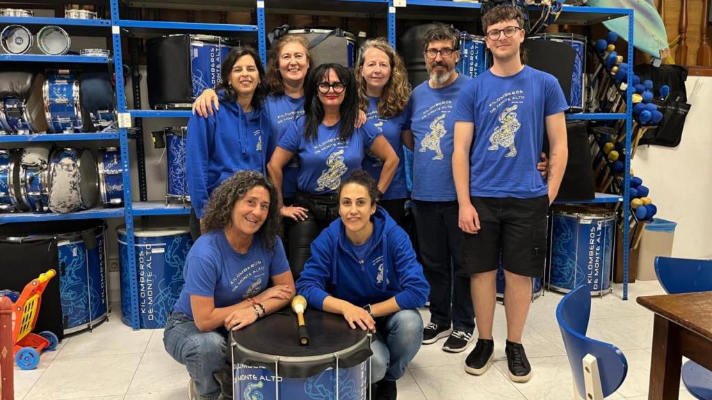 Parte de la banda de los Kilomberos de Monte Alto: Pili, Chus, Inés, Paloma, Macarena, Seve, Mariño y Yolanda