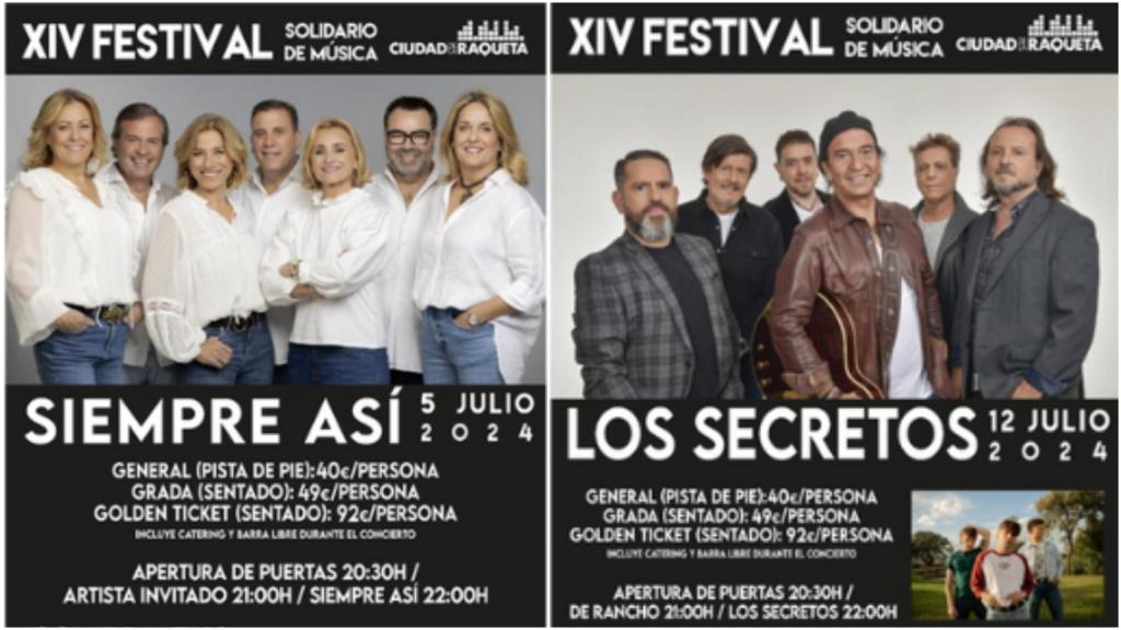 Imagen de los carteles del festival.