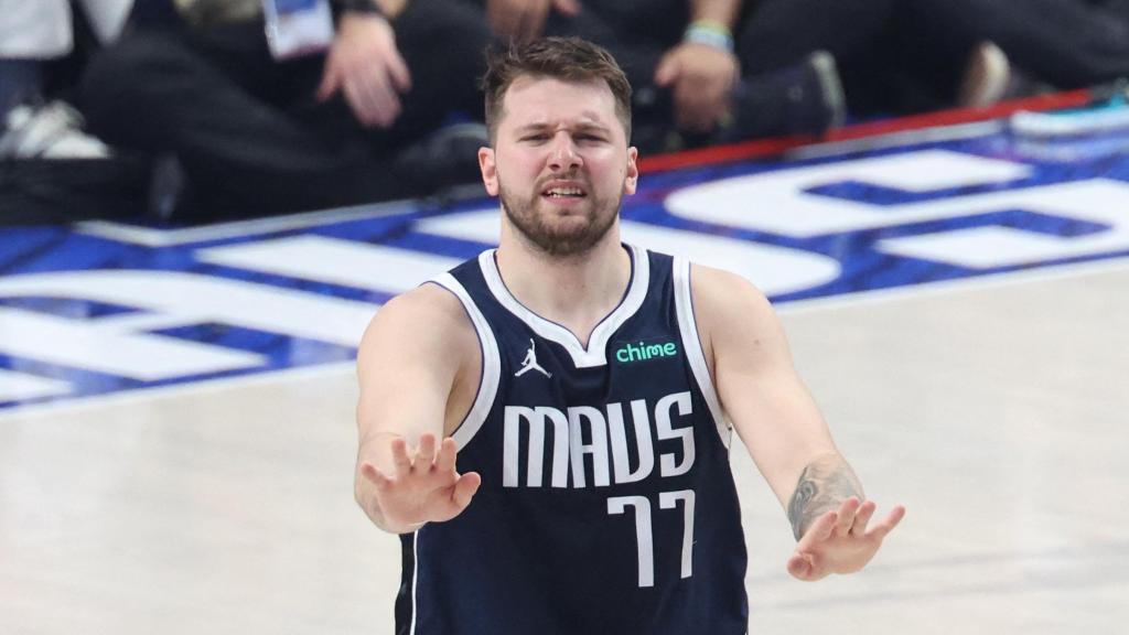 Luka Doncic, con los Dallas Mavericks en las Finales de la NBA 2024