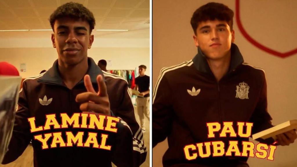 Lamine Yamal y Pau Cubarsí