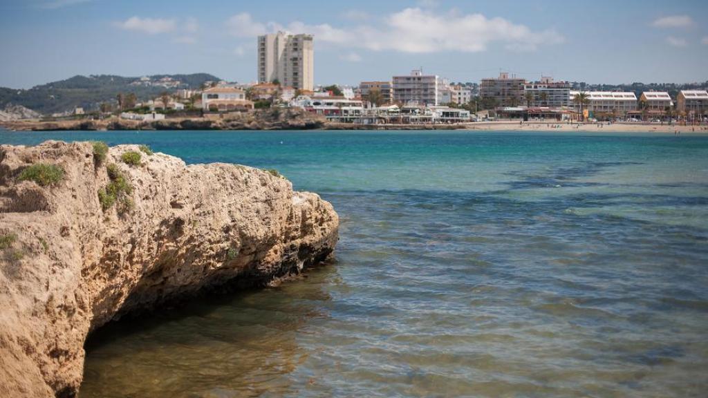 Playa el Arenal, en Jávea.