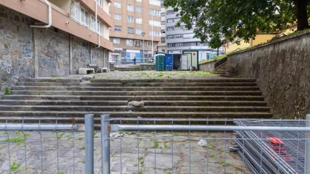 Comienzan las obras en la calle Castaños en A Coruña
