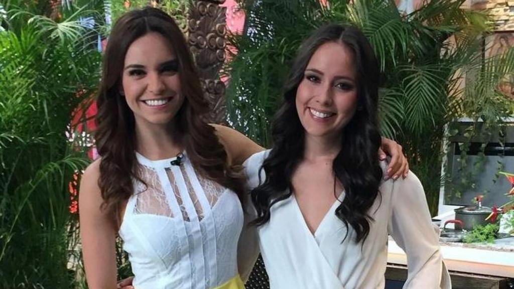 La presentadora Tania Rincón se despide de su amiga María Renée Núñez.