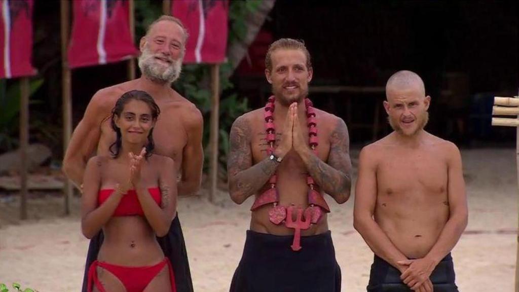 Los cuatro finalistas de 'Supervivientes'.