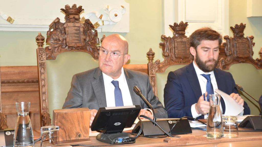 El alcalde de la ciudad durante el debate del estado de la ciudad