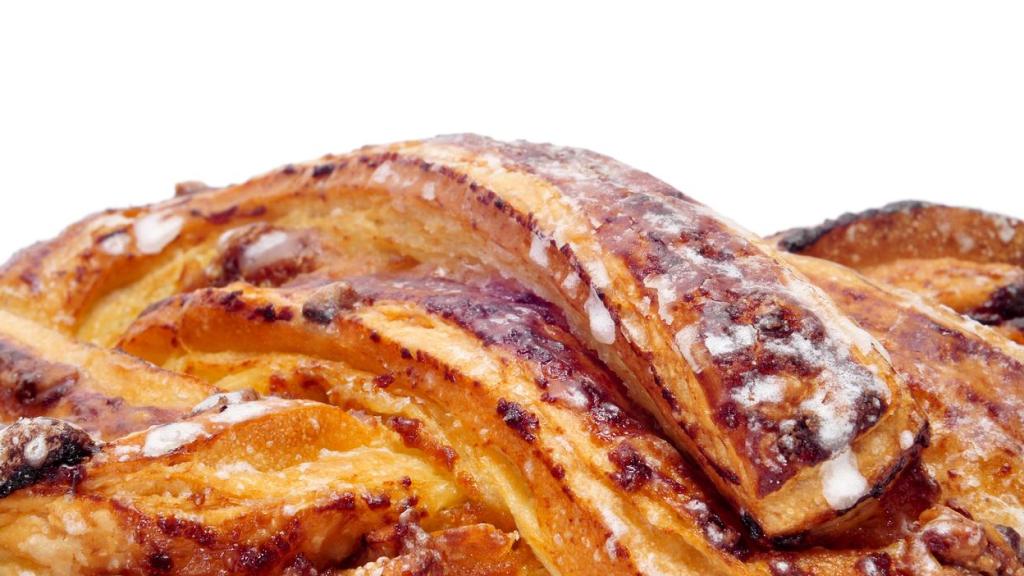 Trenza de Almudévar en un primer plano.