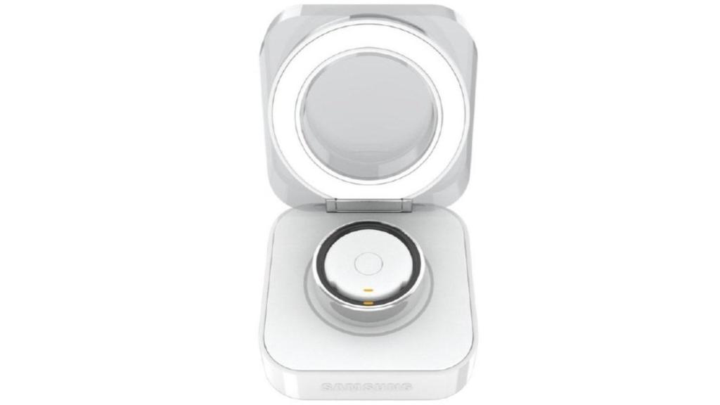 El estuche de carga del Samsung Galaxy Ring en una imagen filtrada