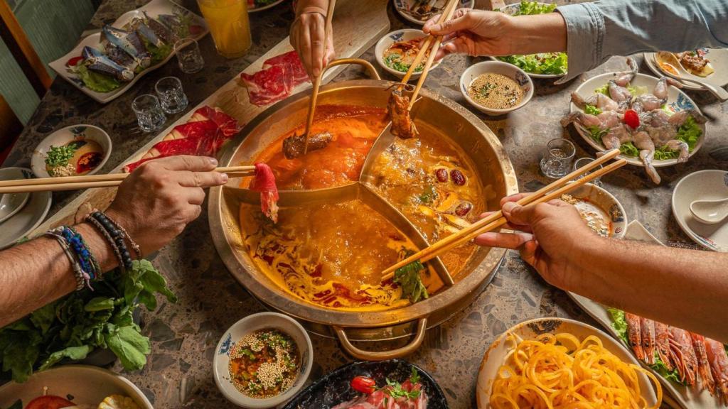 El hot pot del restaurante Xiaolongkan en Legazpi.