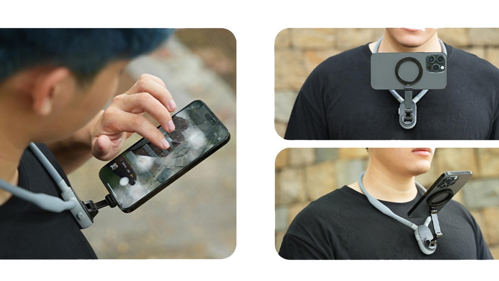 Soporte de cuello para el móvil