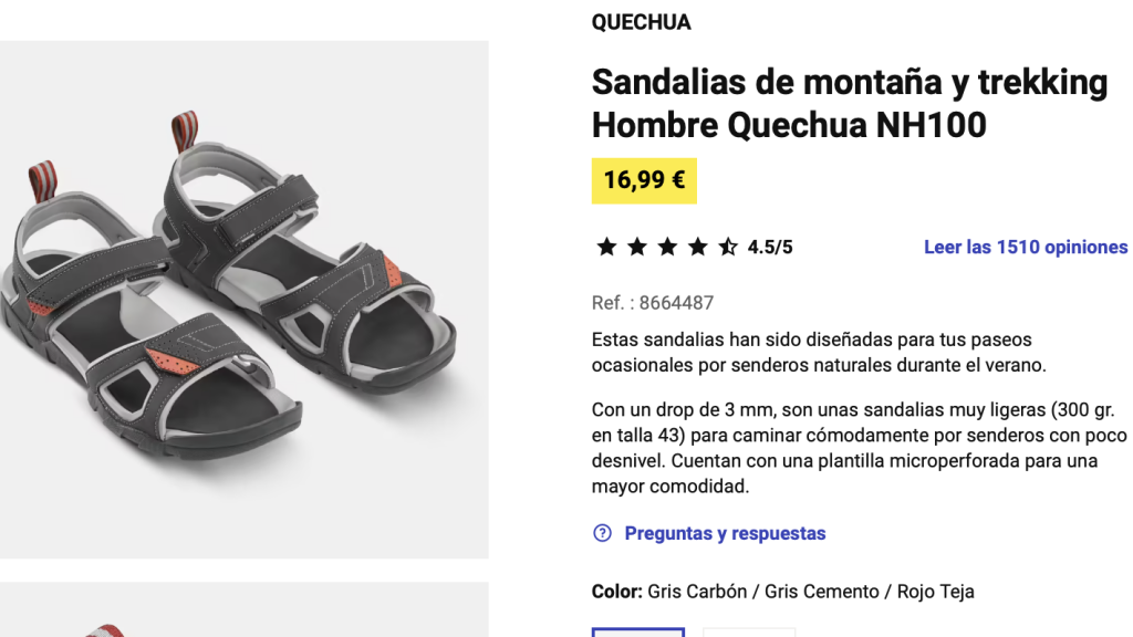 Sandalias de montaña.