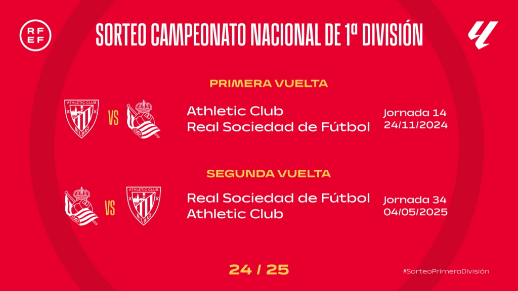 Los derbis vascos de La Liga 2024/25