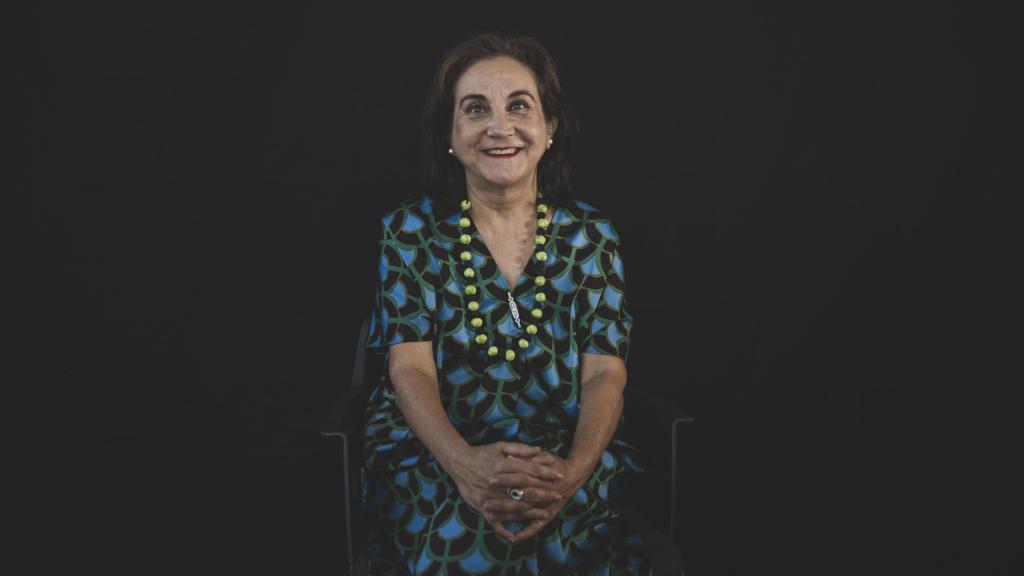 Carmen Duerto, periodista, durante la entrevista con EL ESPAÑOL.