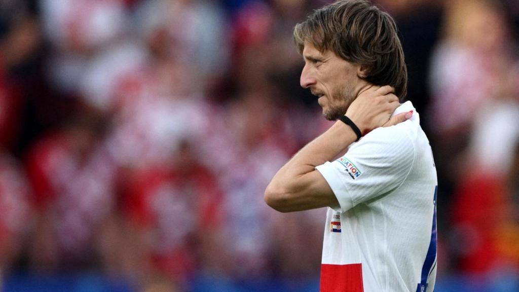 Luka Modric, en el partido de la Eurocopa 2024 ante España.