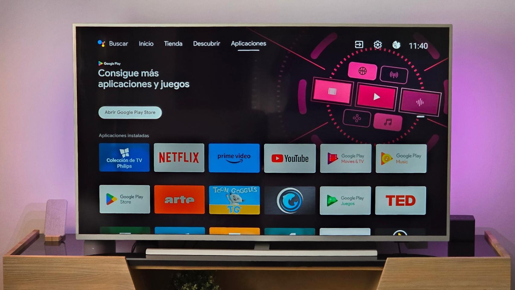 Aplicaciones en Android TV