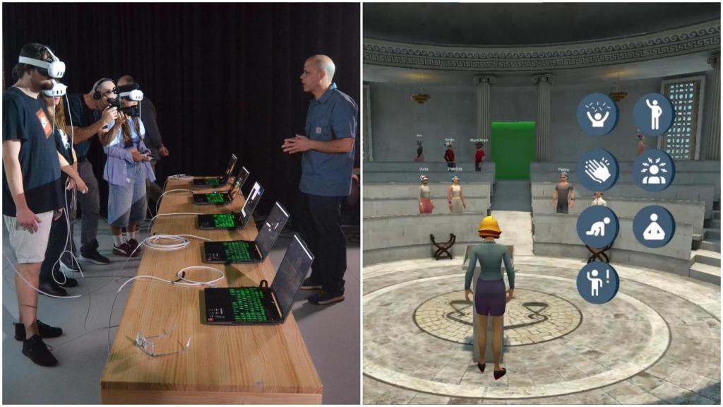 Imagen de las pruebas y el espacio del metaverso.