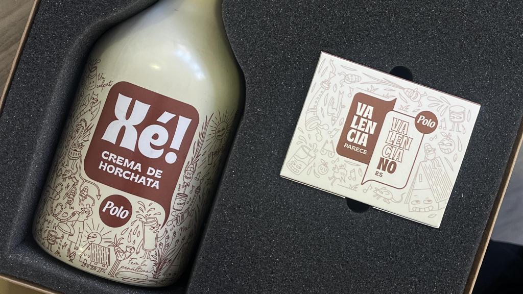 El juego sobre cultura valenciana que ha lanzado la marca Polo junto a su nuevo licor de horchata. Raquel Granell