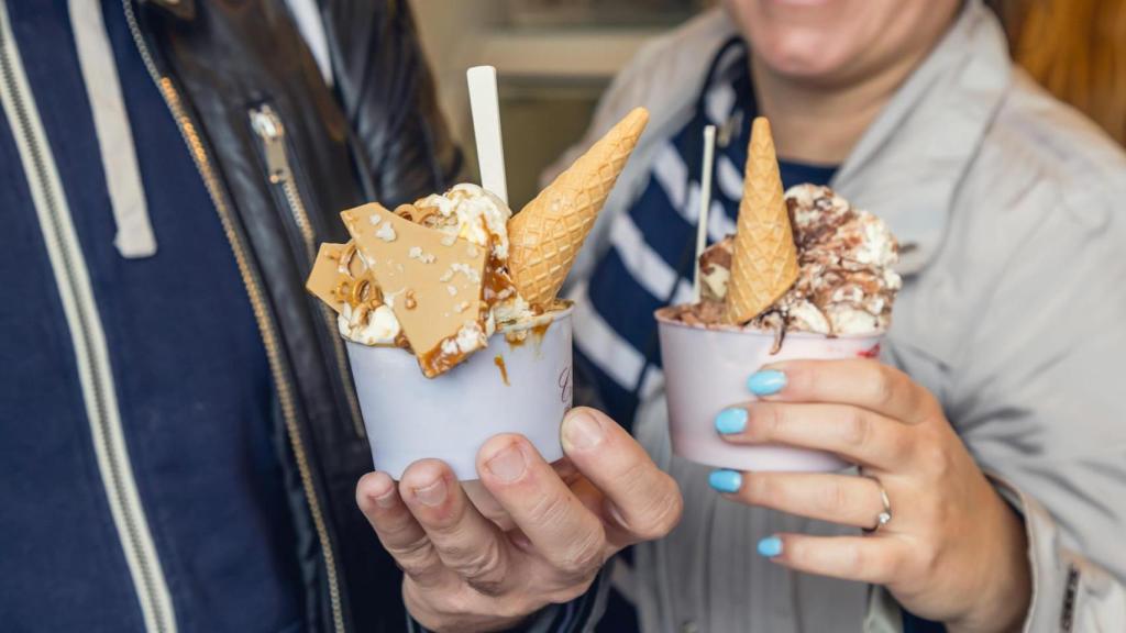 Los helados de La Cremeria.