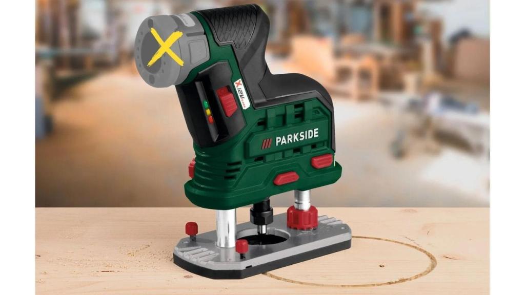 Fresadora de superficie 1200 W de Lidl.