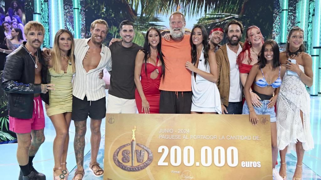 Pedro García Aguado y algunos compañeros de 'Supervivientes 2024'