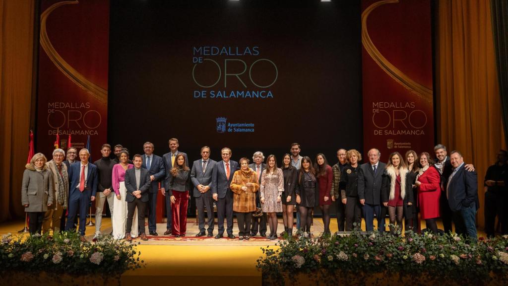 Acto de entrega de la Medalla de Oro de la Ciudad de Salamanca en 2023