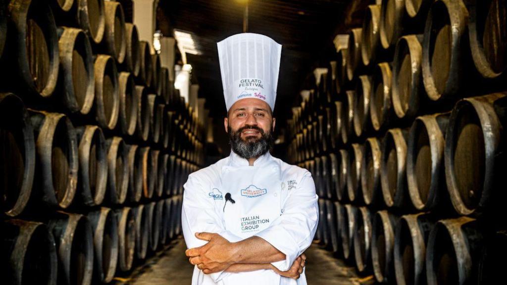 Carlo Guerriero en la bodega González Byass de Jerez, en una imagen de 2021.