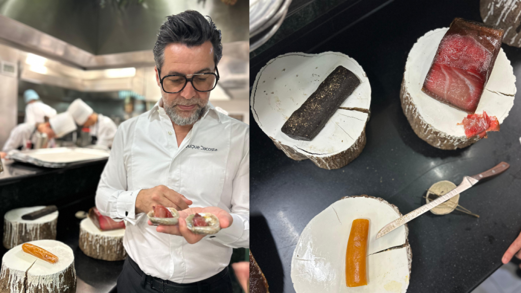 Quique Dacosta y sus salazones.