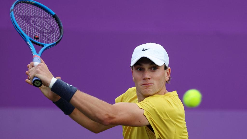 Jack Draper, durante el torneo de Queen's.