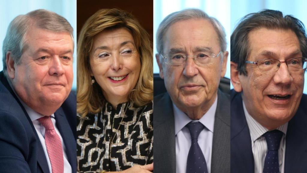 César Tolosa, Concepción Espejel, Ricardo Enríquez y Enrique Arnaldo, jueces del TC./