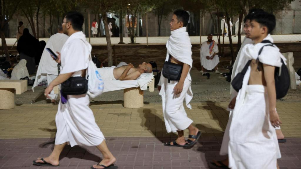 Peregrinos yendo a La Meca.