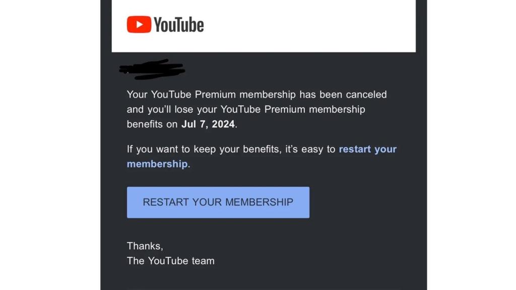 Baja en YouTube Premium