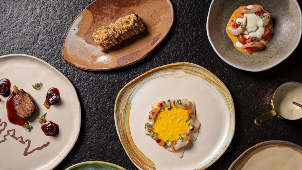 Ejemplo de los platos que se sirven en uno de los menús degustación