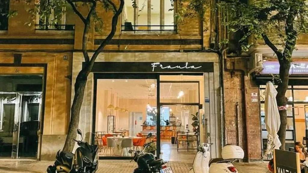 La fachada de Fraula, en pleno centro de Valencia
