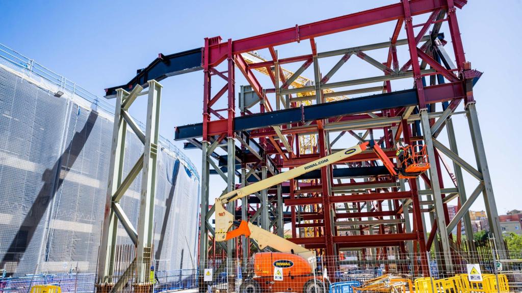 Detalles de las obras en el Camp Nou