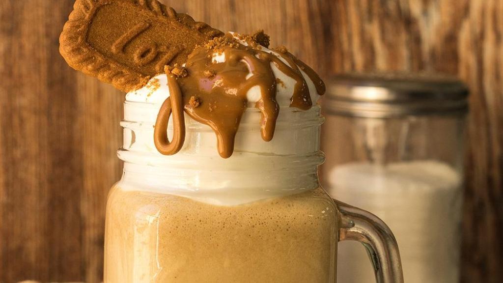 Batido de galletas Lotus.