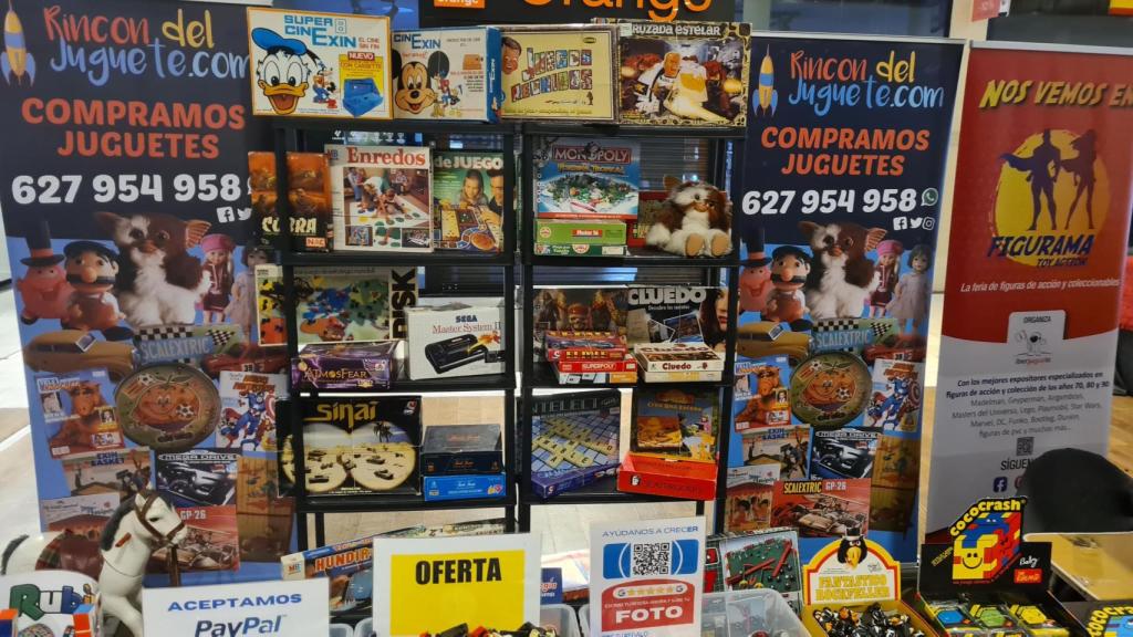 Imagen de algunos de los juguetes con los que cuenta Marcos en El Rincón del Juguete