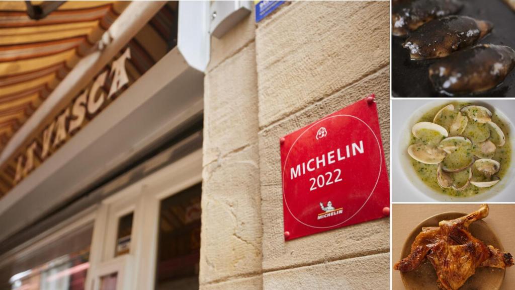 El restaurante La Vasca con la estrella Michelin y alguno de sus platos más demandados