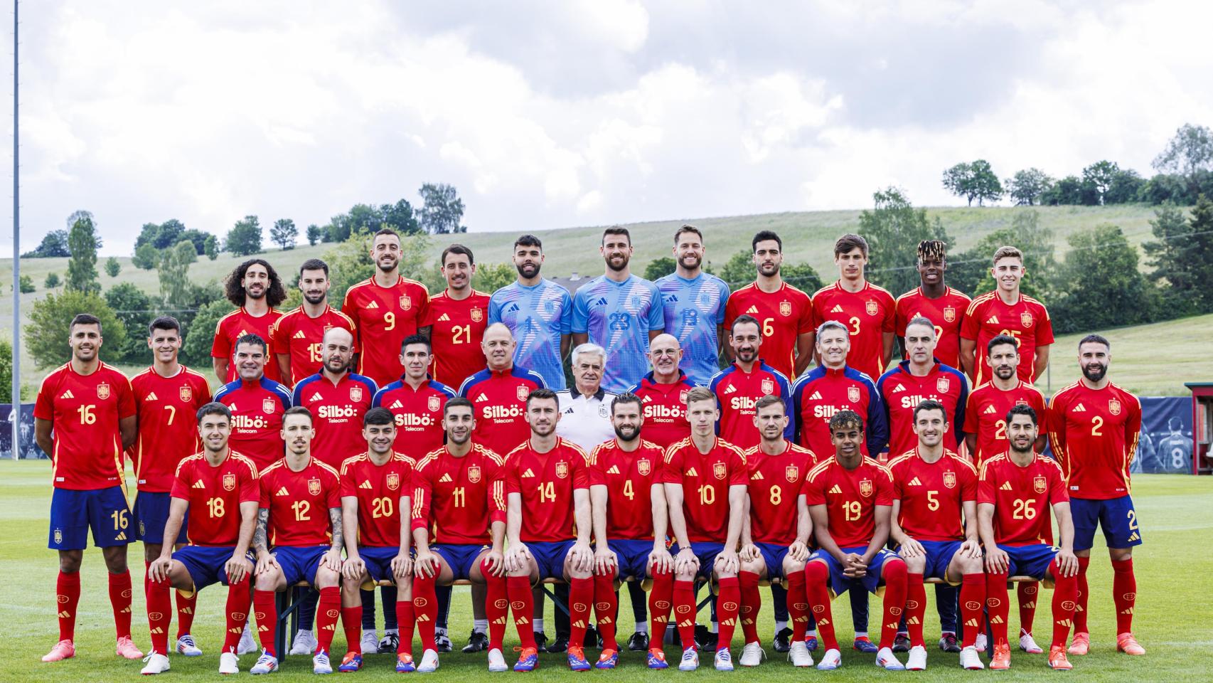 Foto oficial de la selección española de fútbol para la Eurocopa 2024