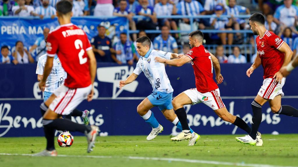 Luca Sangalli durante el Málaga CF vs. Nàstic de Tarragona