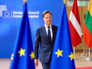 Mark Rutte, durante su penúltimo Consejo Europeo el pasado lunes en Bruselas