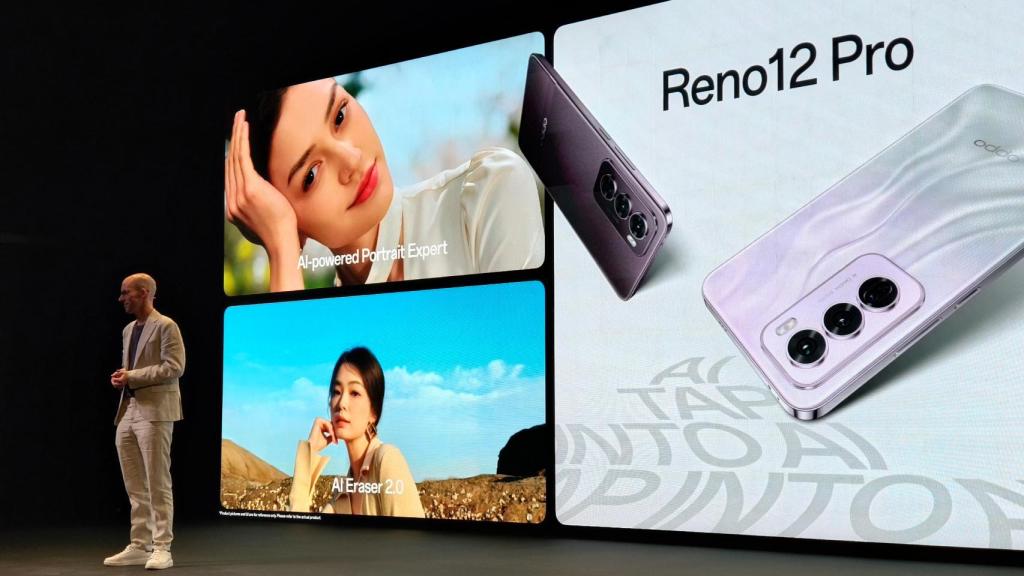 Arne Harkelman en otro momento de la presentación de los Reno12