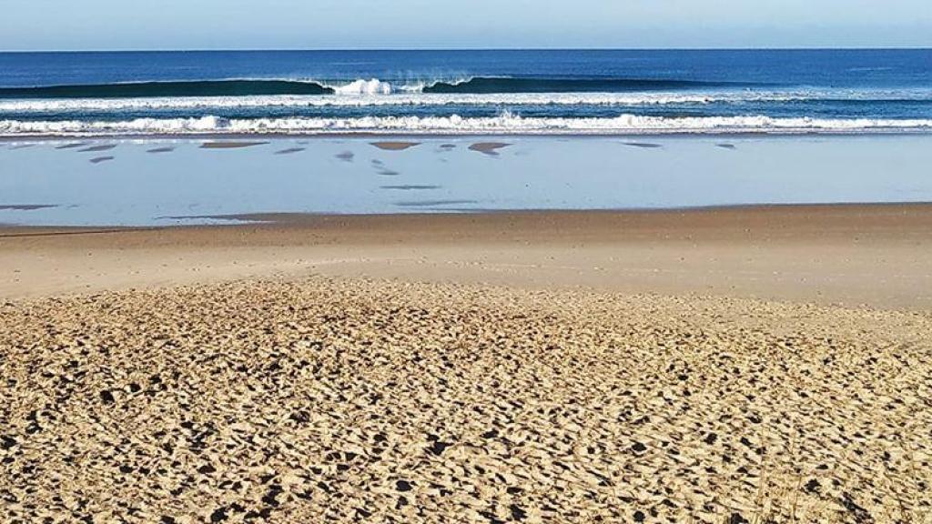 Vista de esta playa gaditana libre de aglomeraciones.