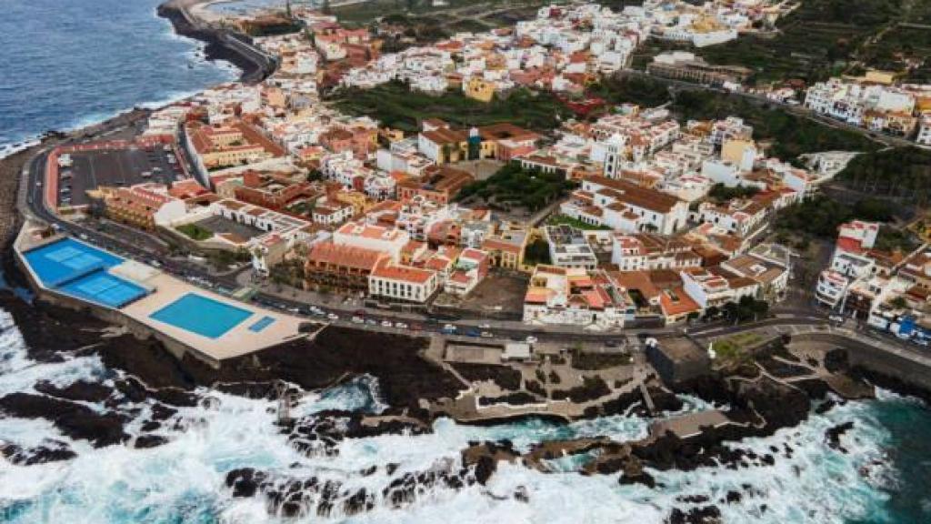 Vista aérea de Garachico, en Tenerife.