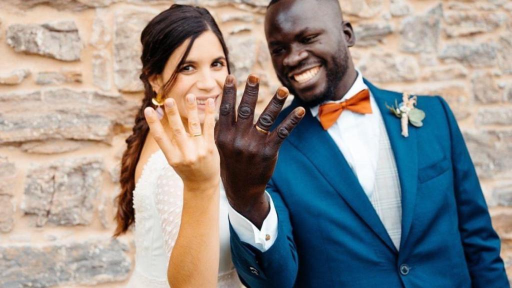 Sonia Cámara y Mamadú Nfamara Sambú en una fotografía de sus redes sociales.