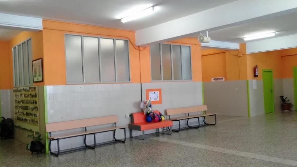 El interior del CEIP Plurilingüe Montemogos, en Bueu.