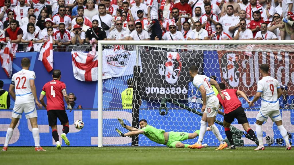 Mamardashvili, durante el Georgia - República Checa