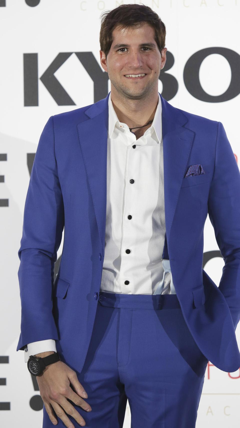 Julián Contreras Ordóñez en un acto público, en abril de 2018.