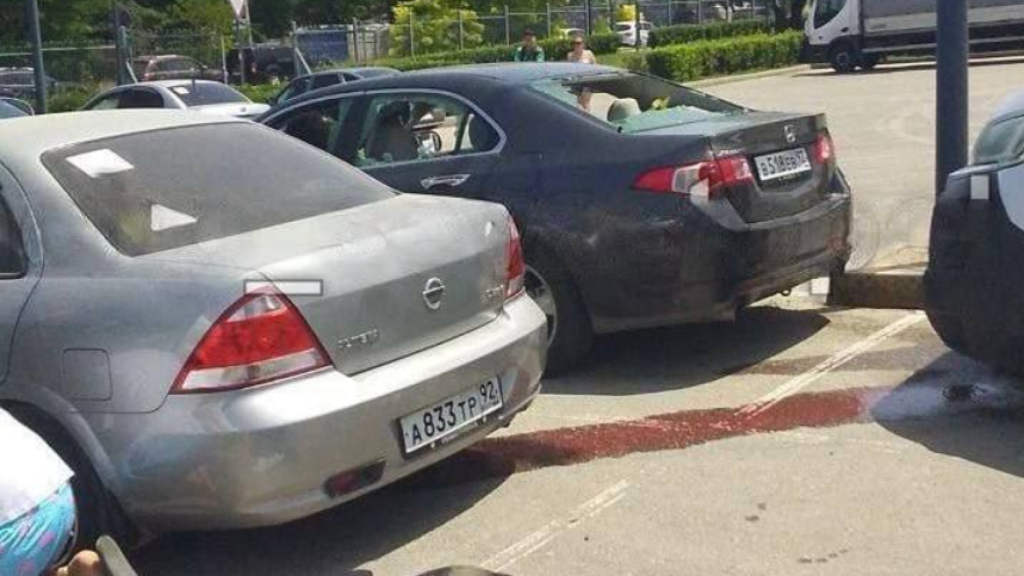 Momentos después de que Ucrania lanzara varios misiles contra Sebastopol.